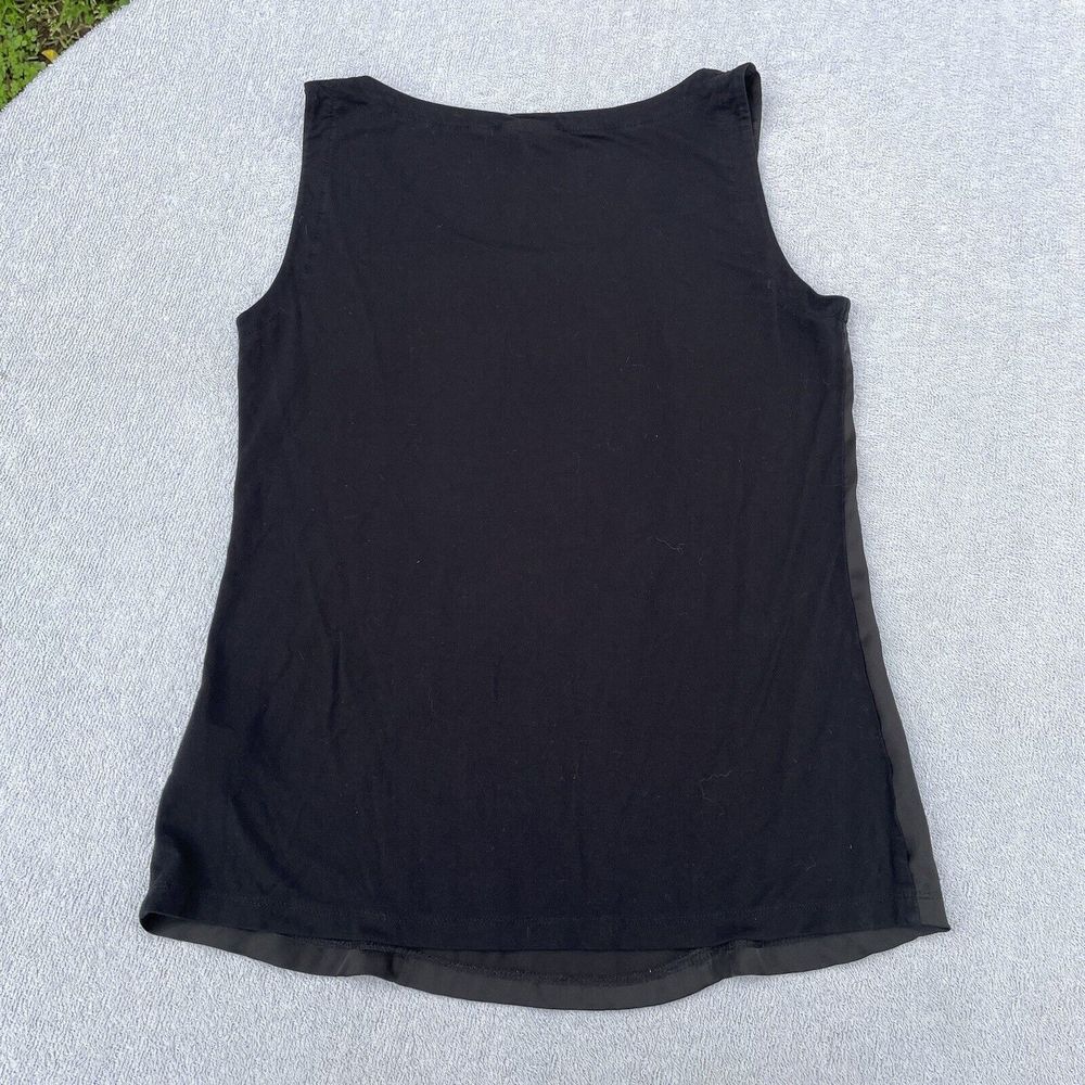 DKNY Sleeveless Tank Top Women's Size XS Silky Black Bodycon Y2K Business - Picture 14 of 14